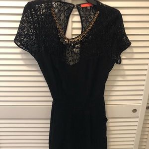 Large Black Lace Romper
